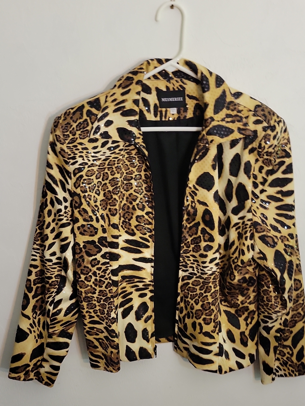 Mesmerize Leopard Print Women’s Jacket - Gold/Black